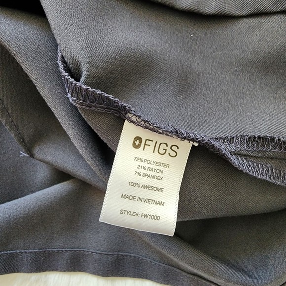 FIGS Catarina One-Pocket Scrub Top Graphite Size Small - Picture 6 of 10